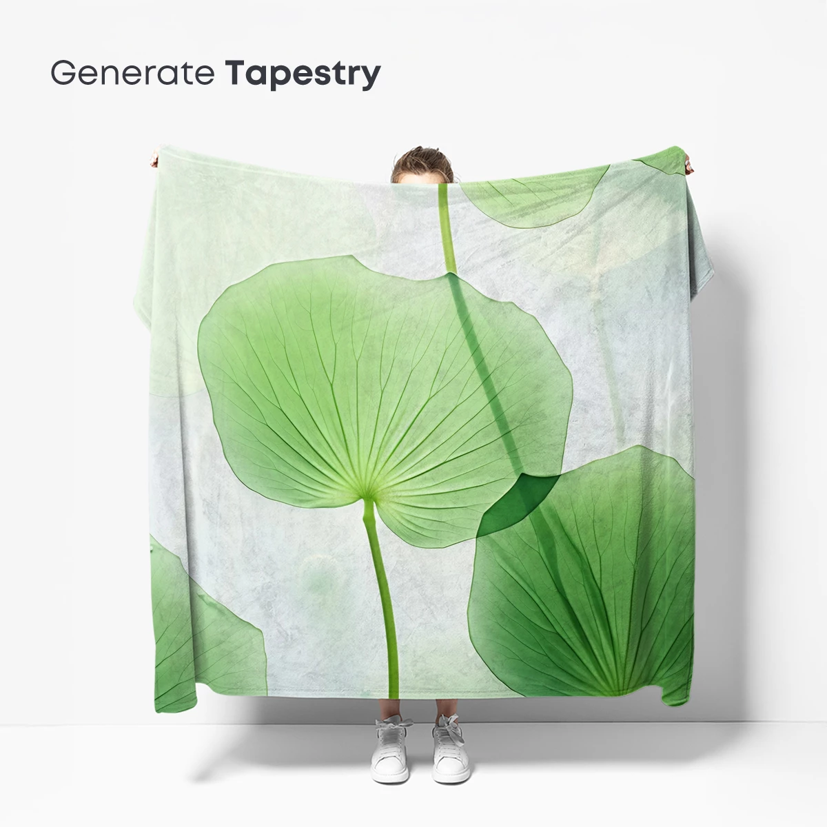 Ethereal Lotus Leaves: A Symphony in Green - Image 5