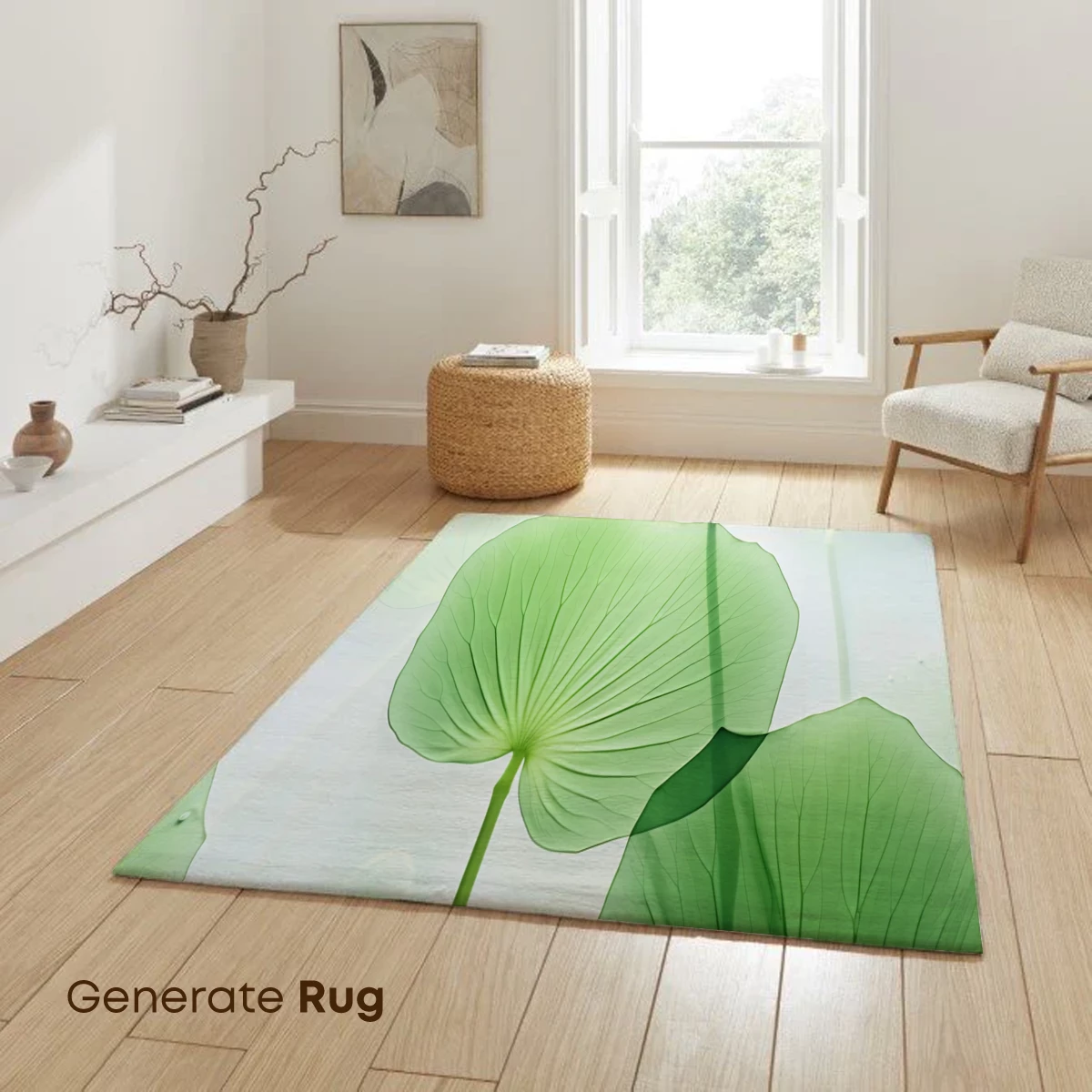 Ethereal Lotus Leaves: A Symphony in Green - Image 6