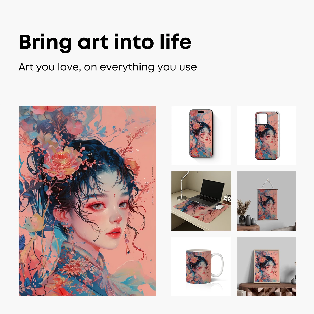 Ethereal Blossom: A Fusion of Floral Fantasy and Digital Artistry - Image 2