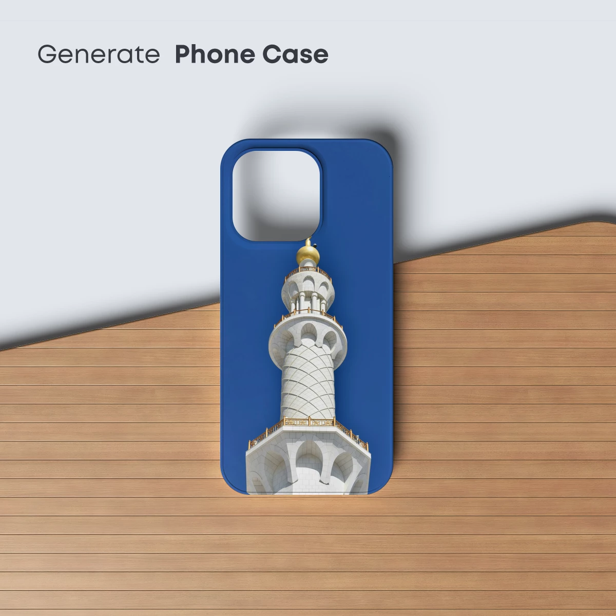 Golden Dome Minaret Against Azure Sky - Image 3