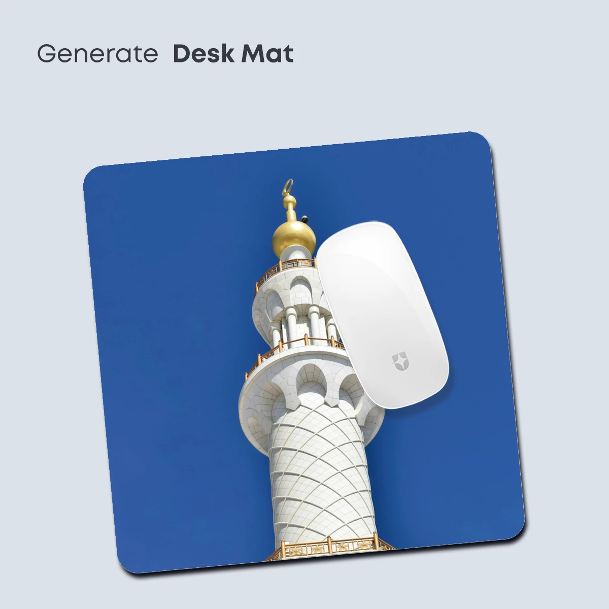 Golden Dome Minaret Against Azure Sky - Image 4