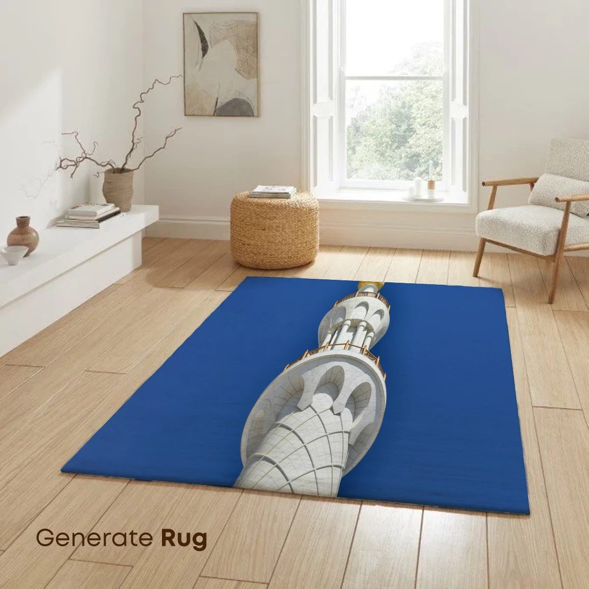 Golden Dome Minaret Against Azure Sky - Image 6