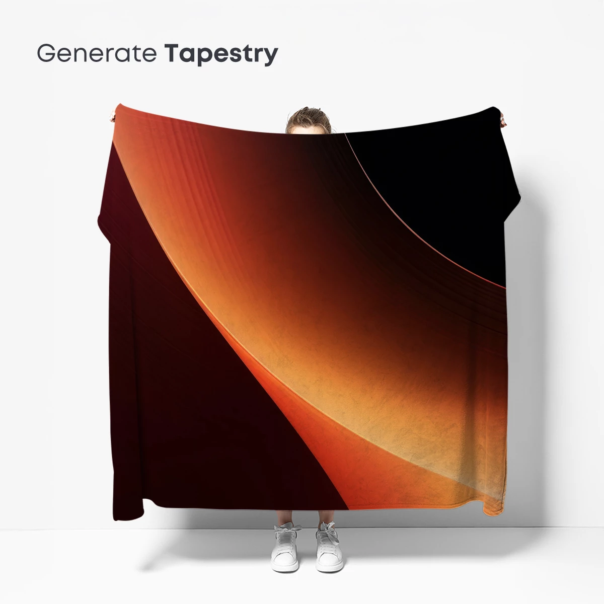 Ethereal Orange Wave: A Symphony of Curves - Image 5