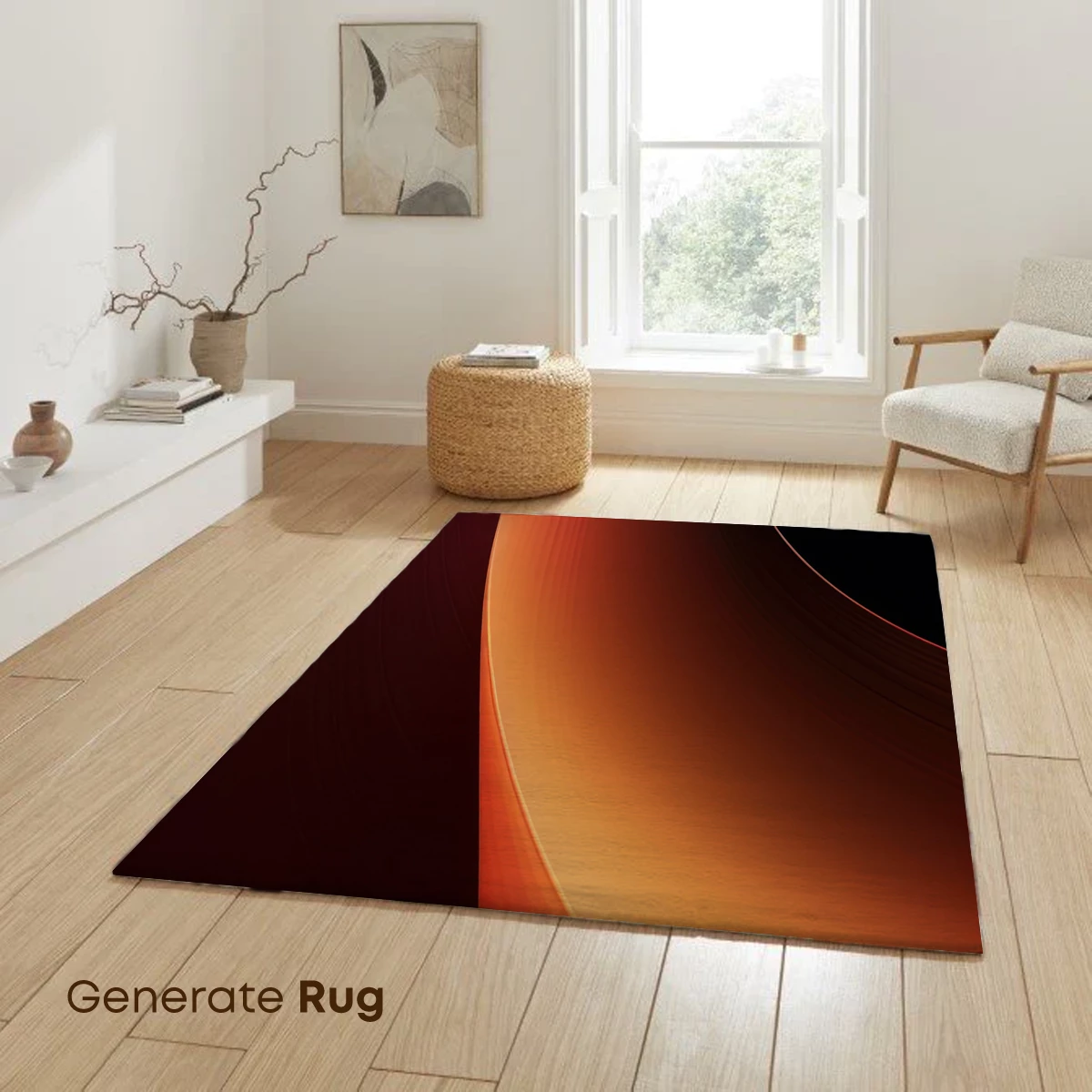 Ethereal Orange Wave: A Symphony of Curves - Image 6