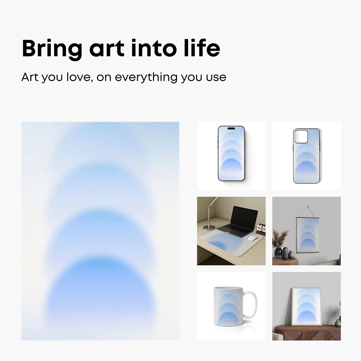 Ethereal Blue Gradient Circles - Image 2