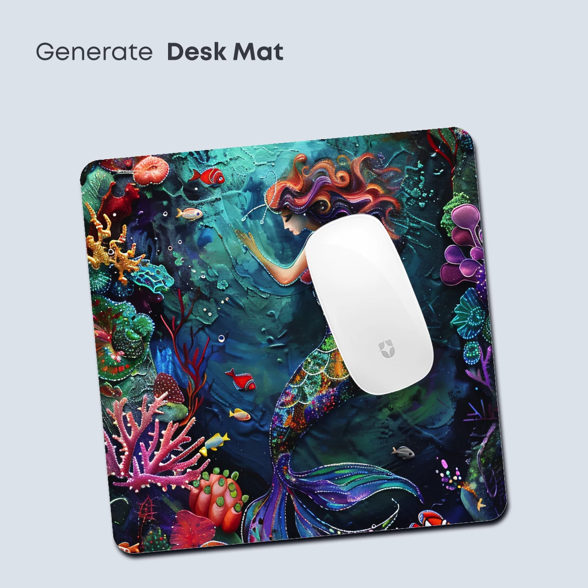 Enchanted Mermaid in Vibrant Coral Reef - Image 4