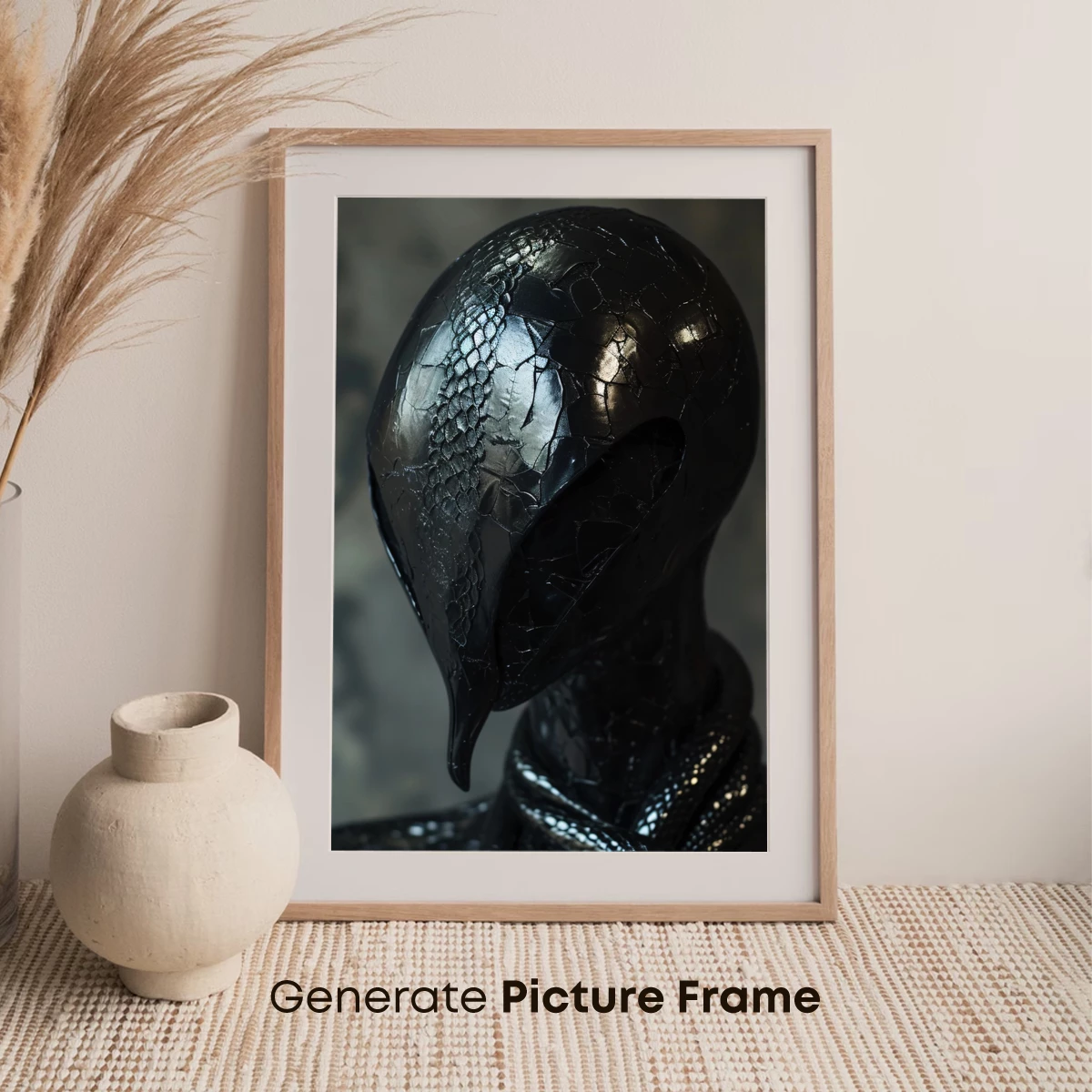 Eerie Black Raven Mask: Gothic Mystique and Textured Artistry - Image 7