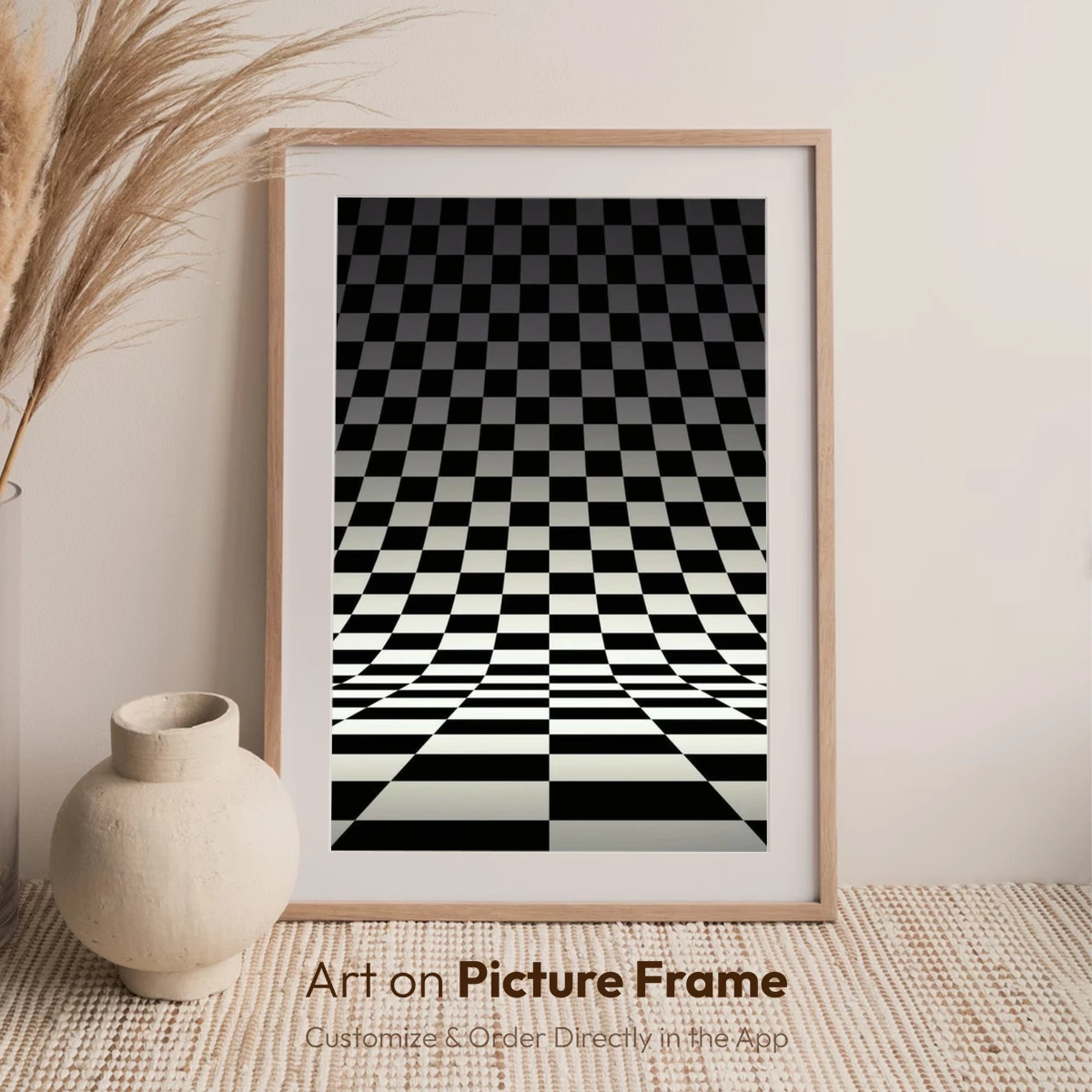 Checkerboard Illusion: Depth in Black and White - Image 6