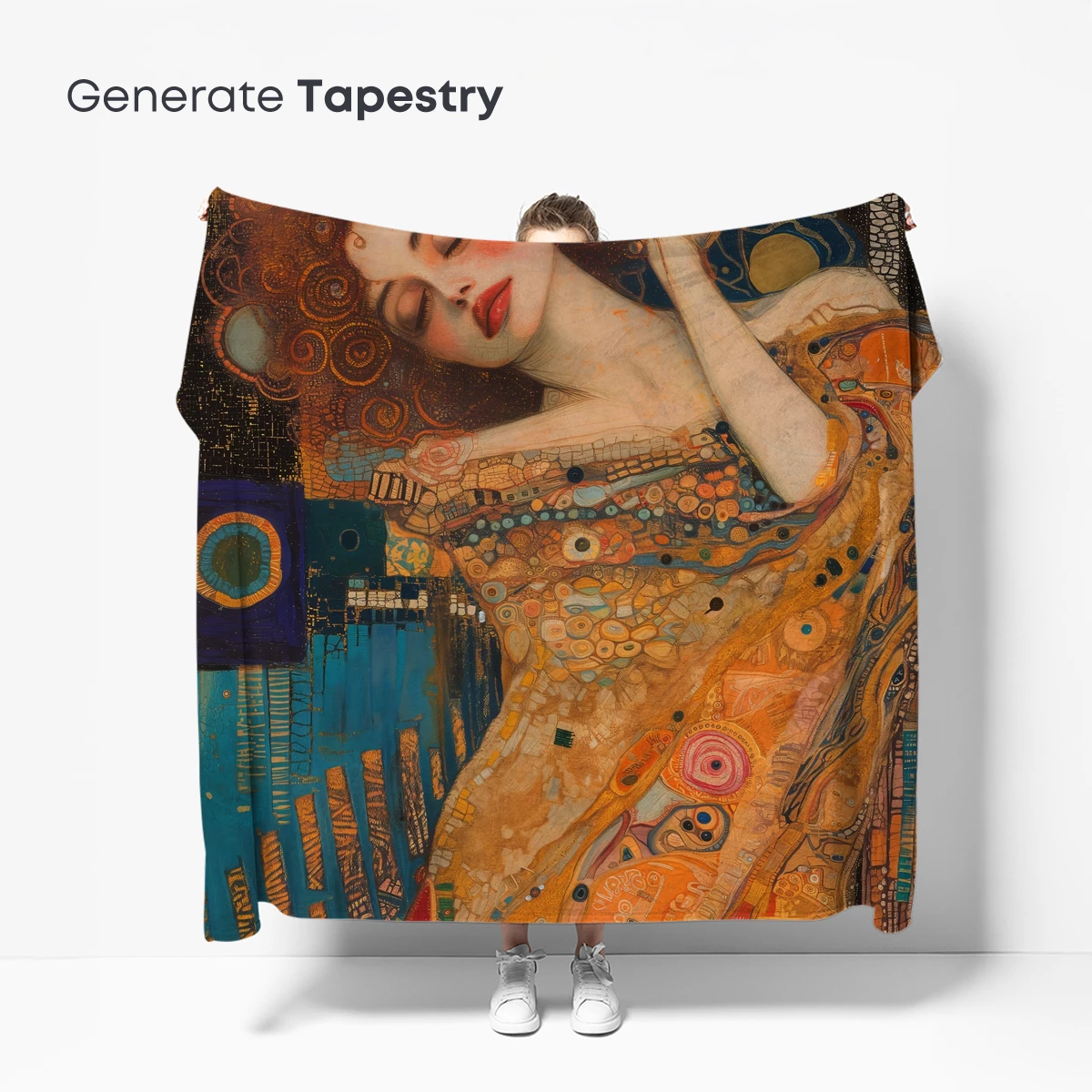 Klimt's Dream: Elegance in Golden Spirals - Image 5
