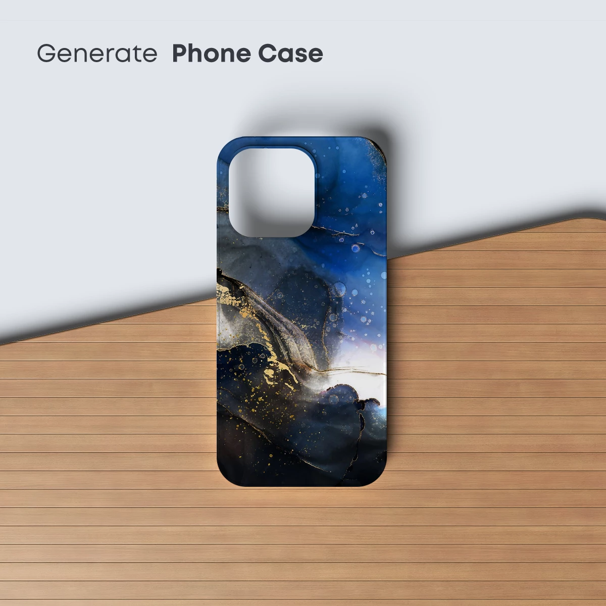 Ethereal Blue Abyss: Golden Whispers in Cosmic Depths - Image 3