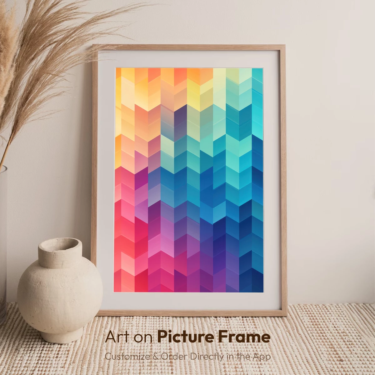 Geometric Prism Rainbow: A Spectrum of Cubic Harmony - Image 7