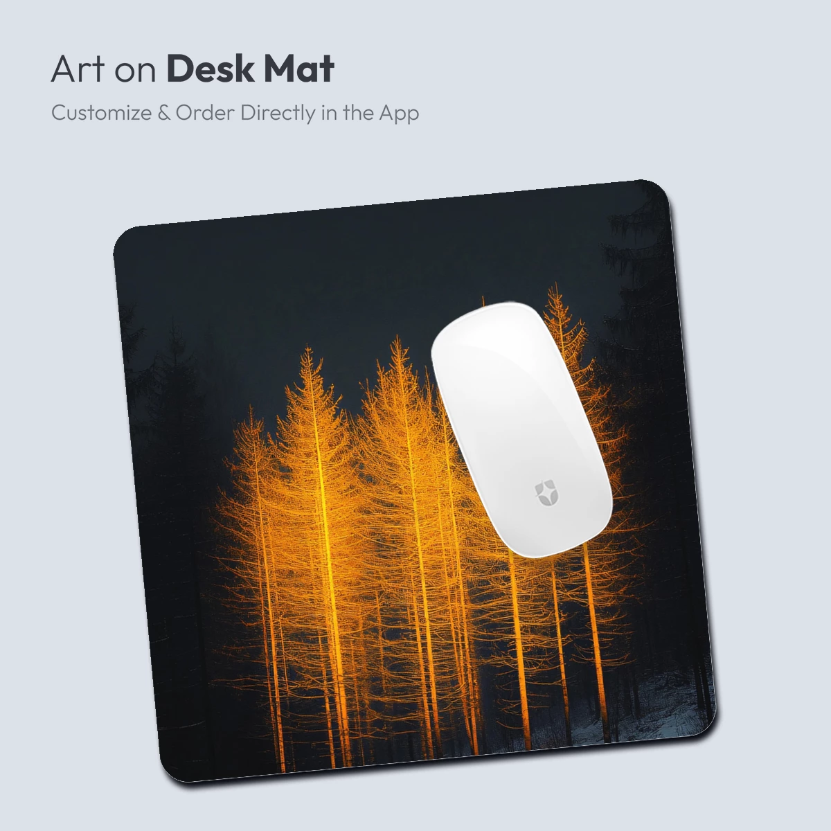 Golden Trees in Midnight Forest - Image 3