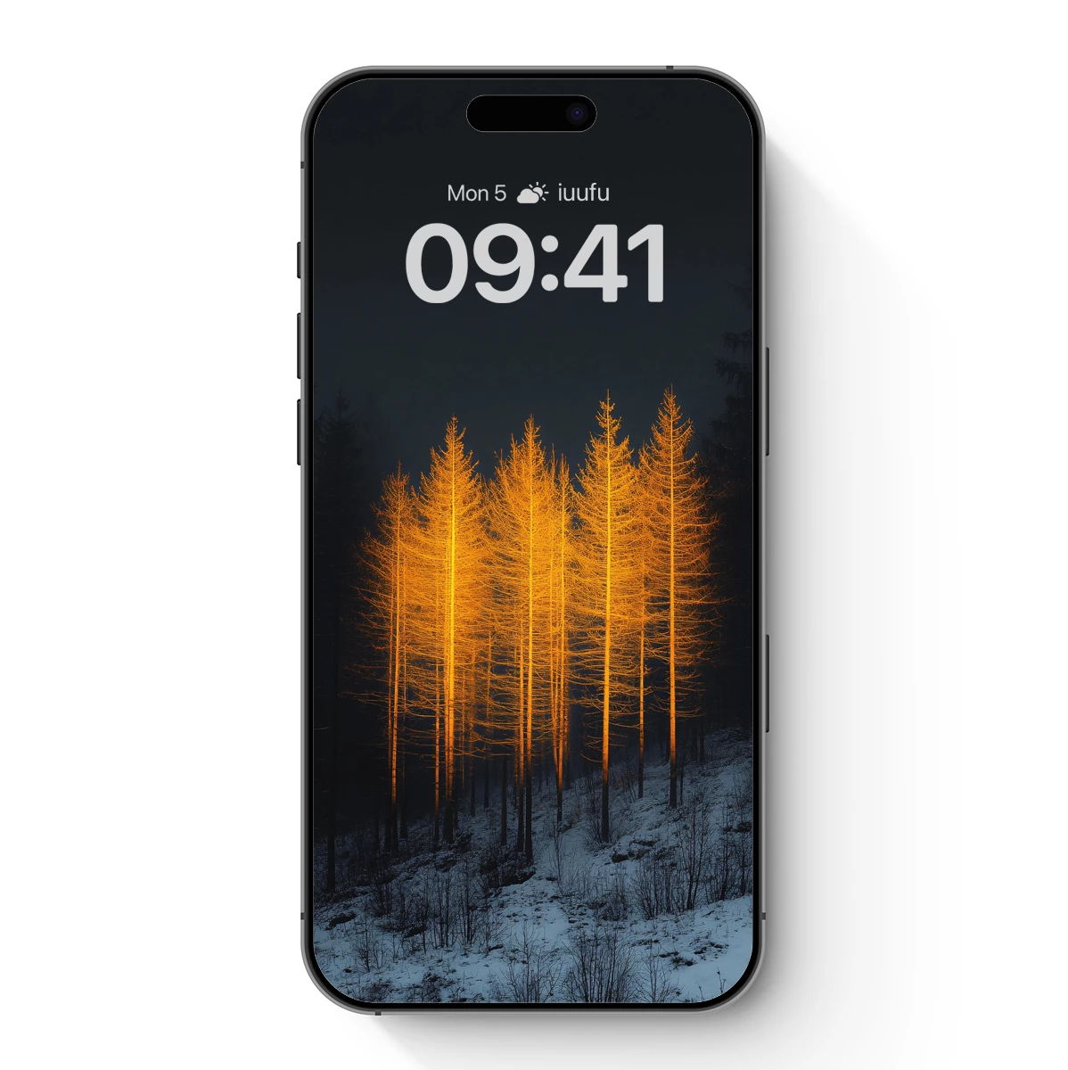 Golden Trees in Midnight Forest - Image 7