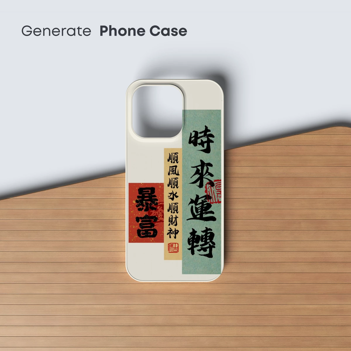 Calligraphic Harmony: Time's Fortune in Brushstrokes - Image 3