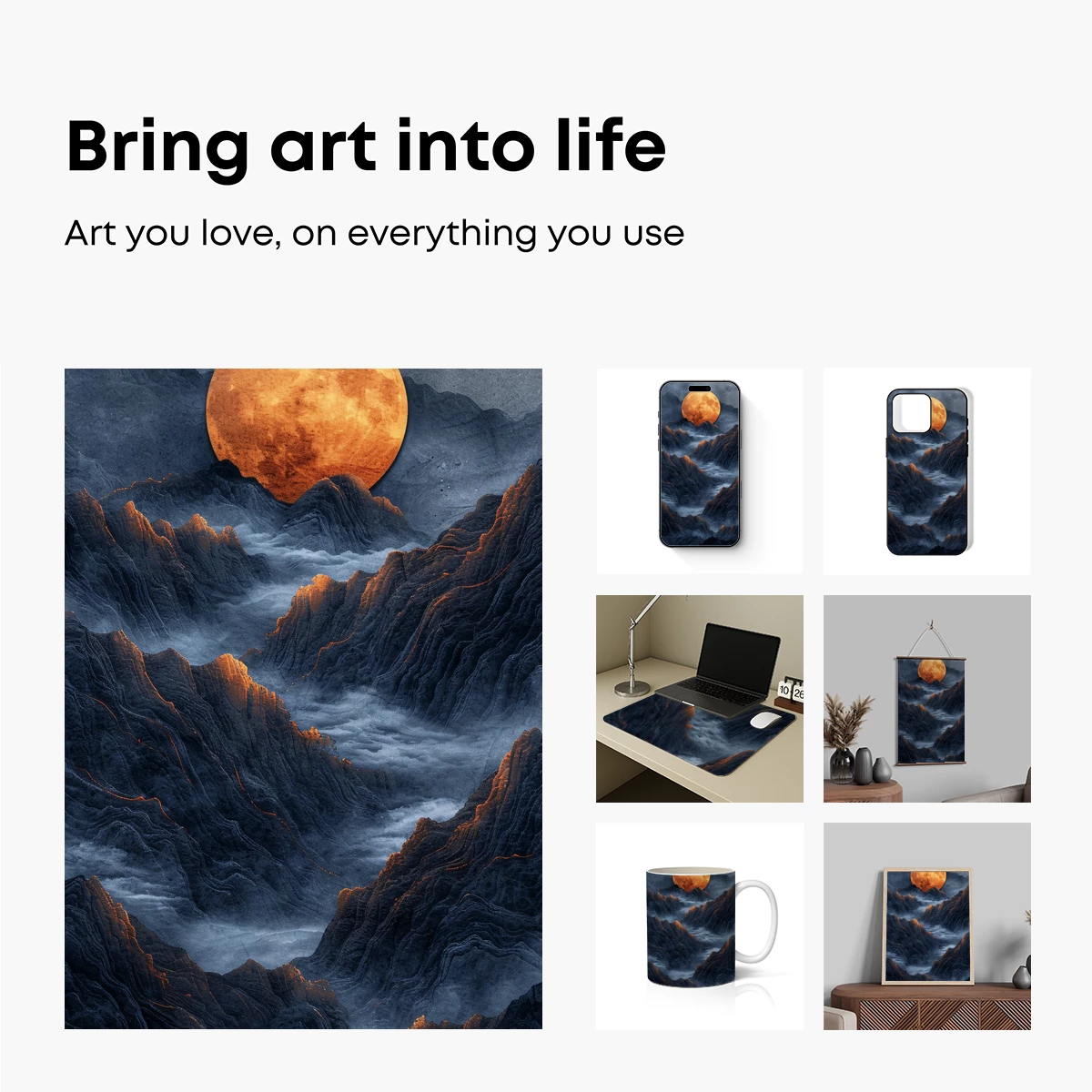 Eternal Mountain Moonrise - Image 2