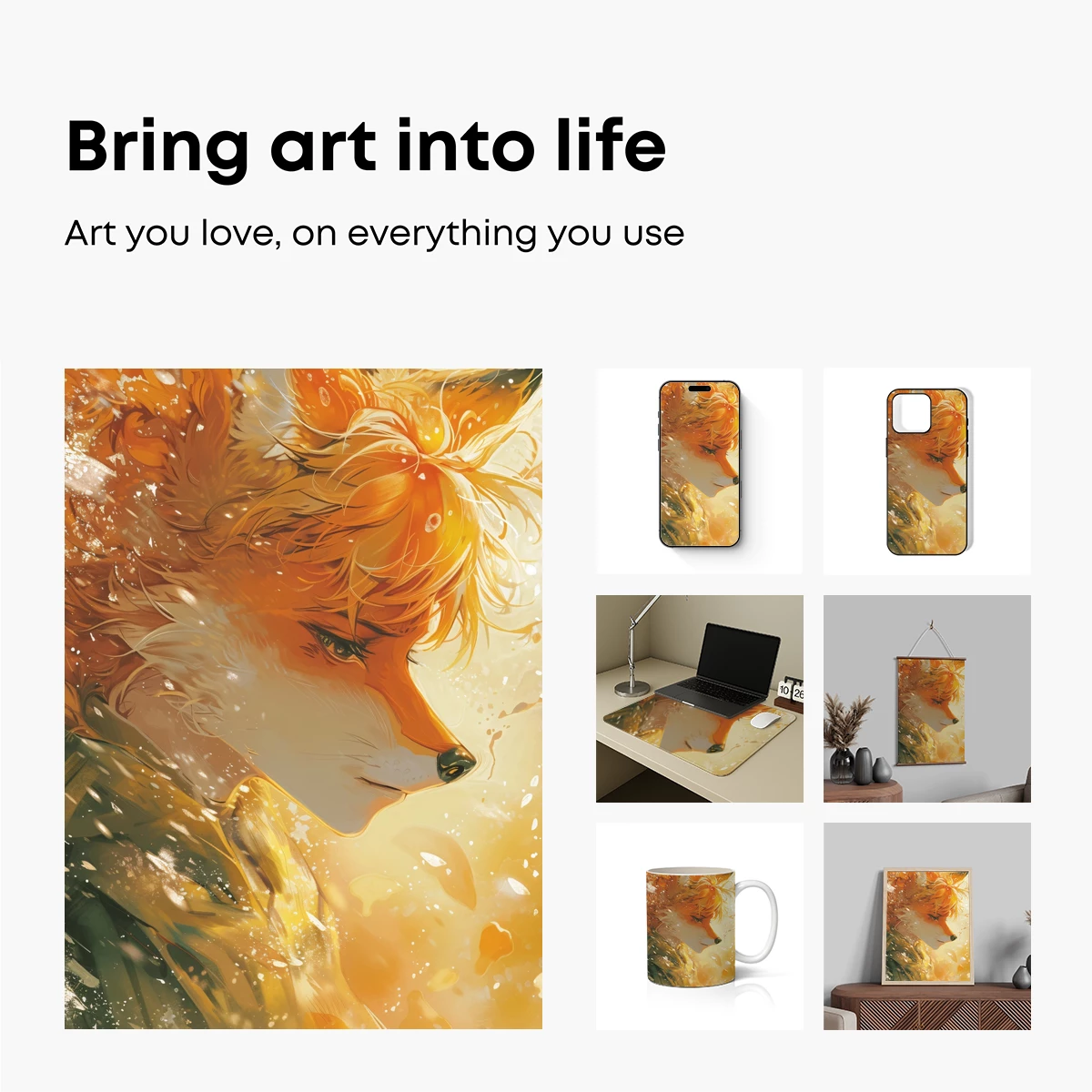 Golden Fox Dream: Ethereal Whispers in Warm Hues - Image 2