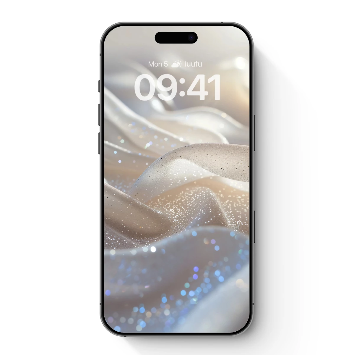 Glittering Silk Waves: Ethereal Fabric Art