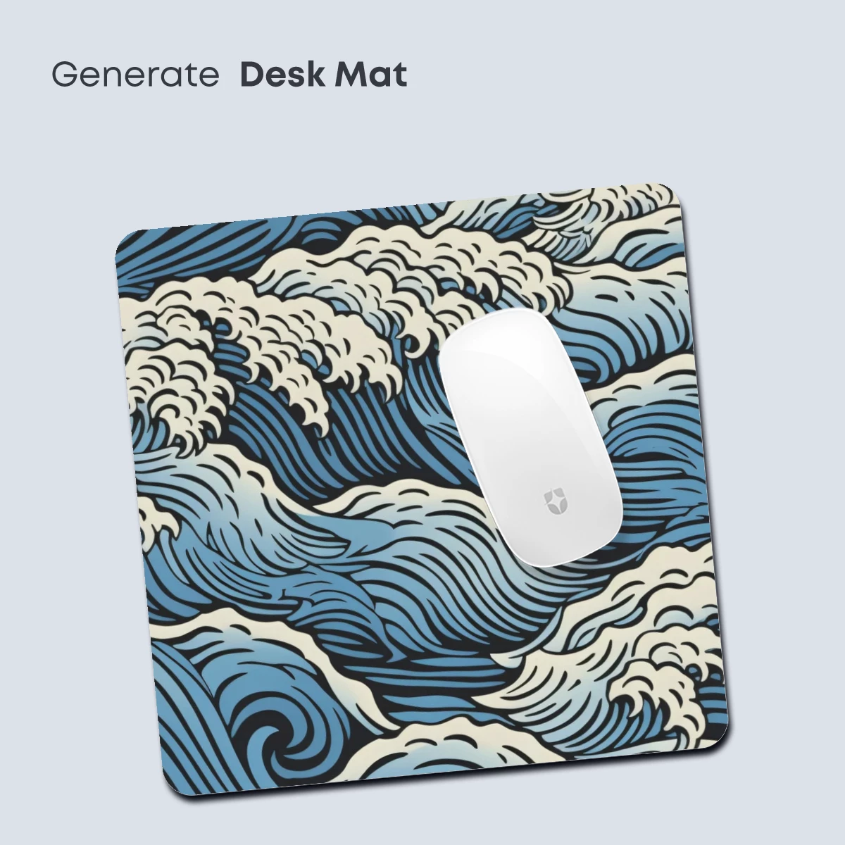 Hokusai-Inspired Ocean Waves: Dynamic Blue Swells - Image 4