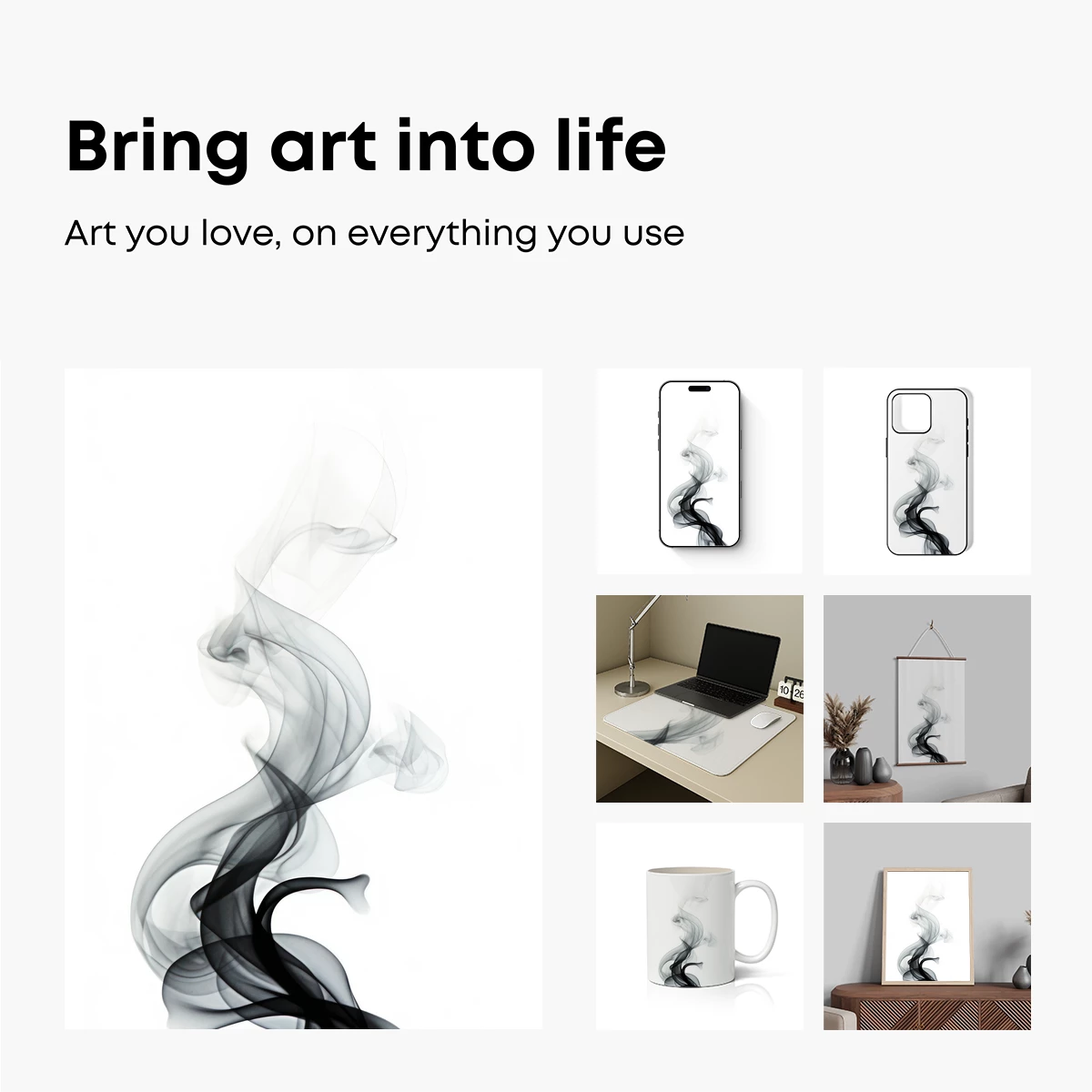 Ethereal Smoke Dance: Abstract Fluidity - Image 2