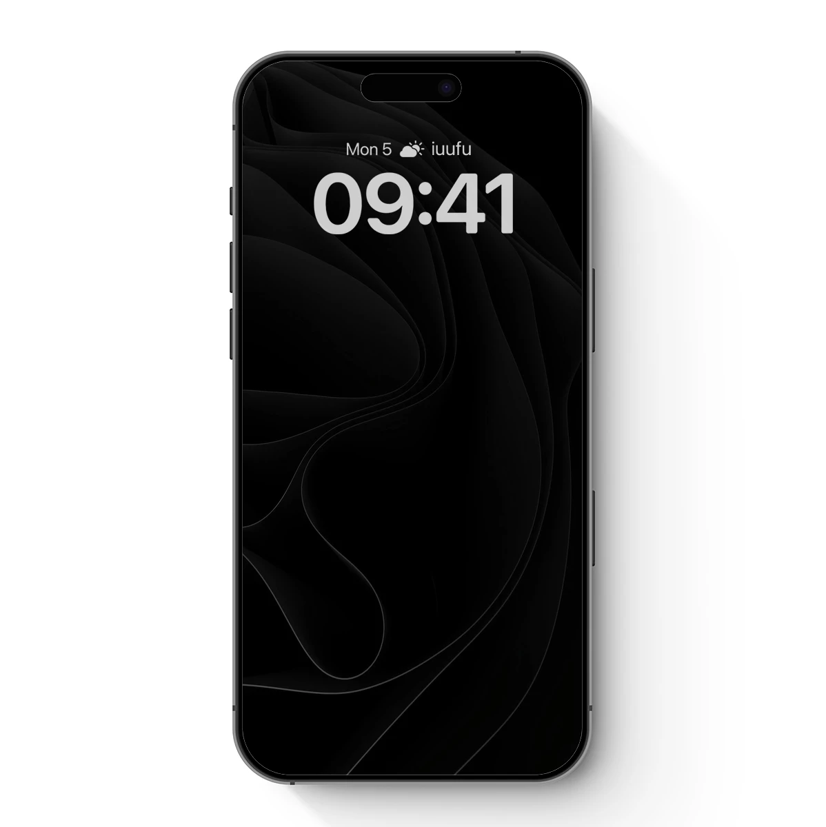 Ethereal Black Silk Waves