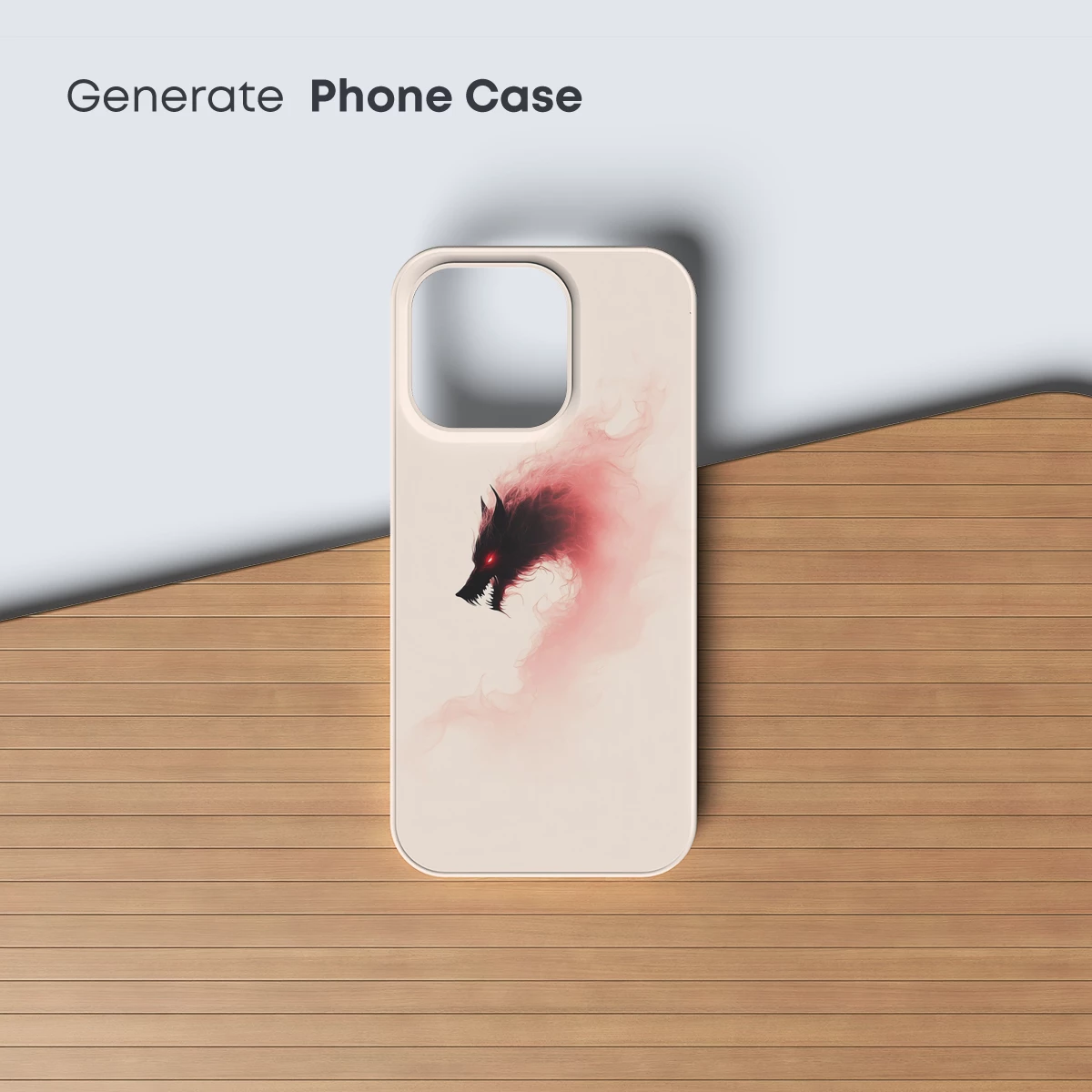 Fiery Wolf Spirit: Ethereal Flames and Fierce Eyes - Image 3