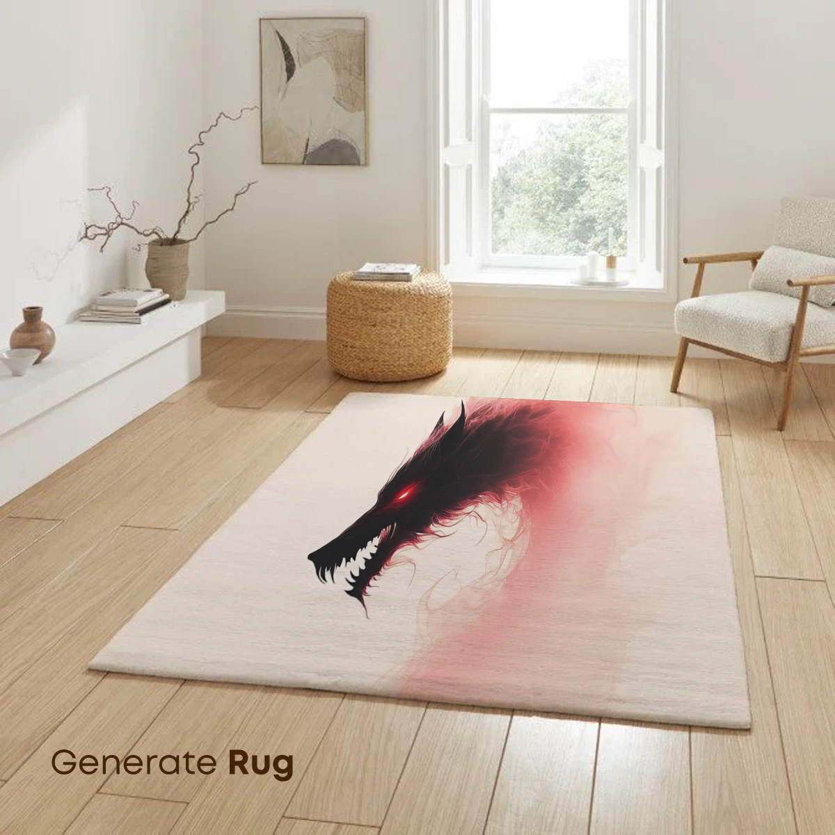 Fiery Wolf Spirit: Ethereal Flames and Fierce Eyes - Image 6