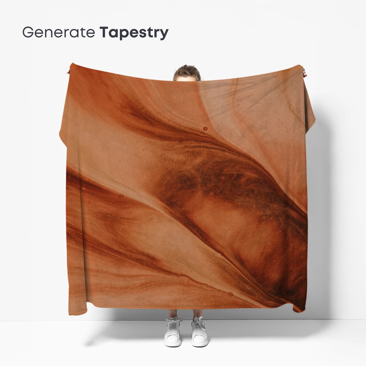 Copper Swirl Symphony: Abstract Fluid Art - Image 5