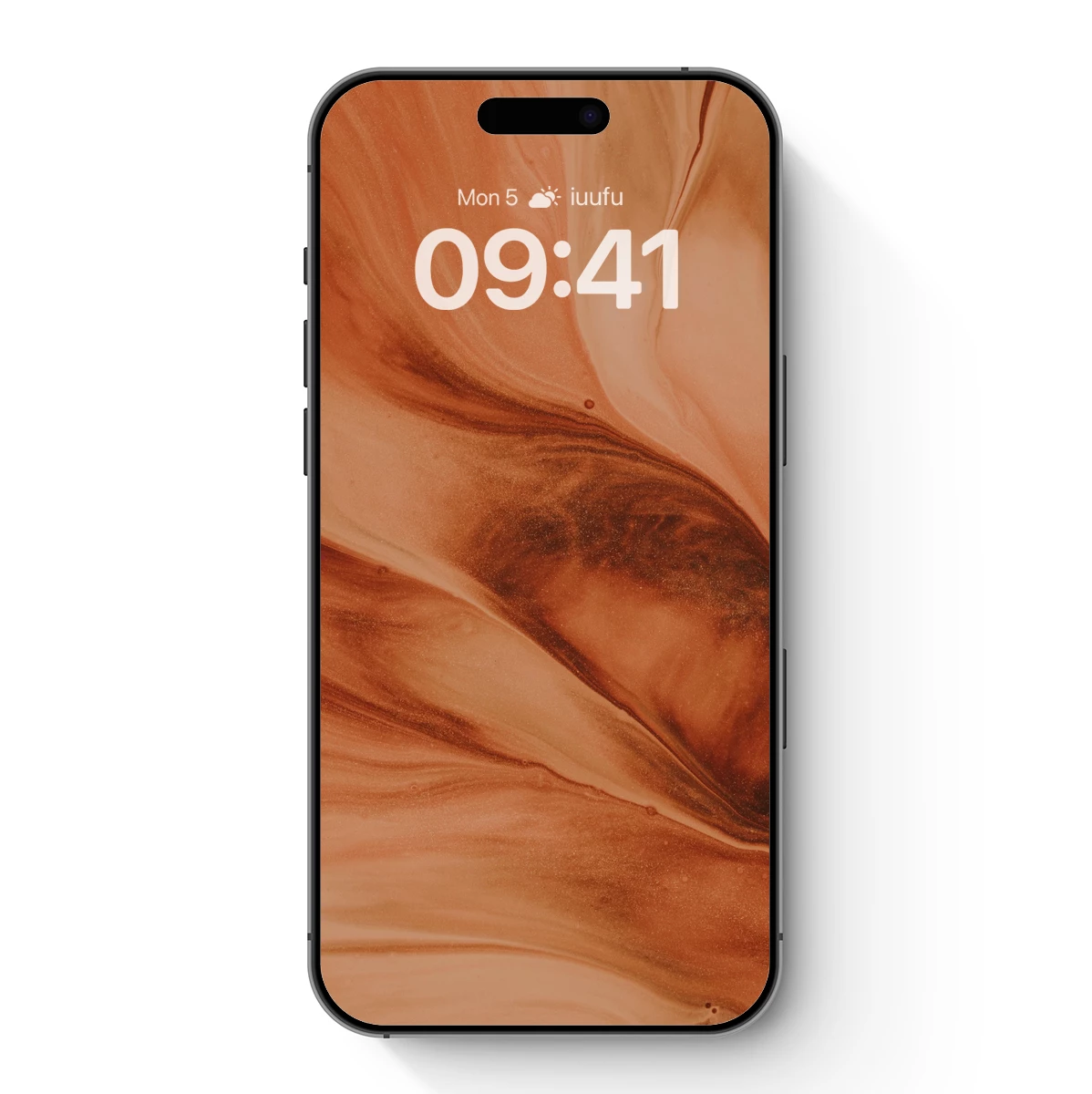 Copper Swirl Symphony: Abstract Fluid Art