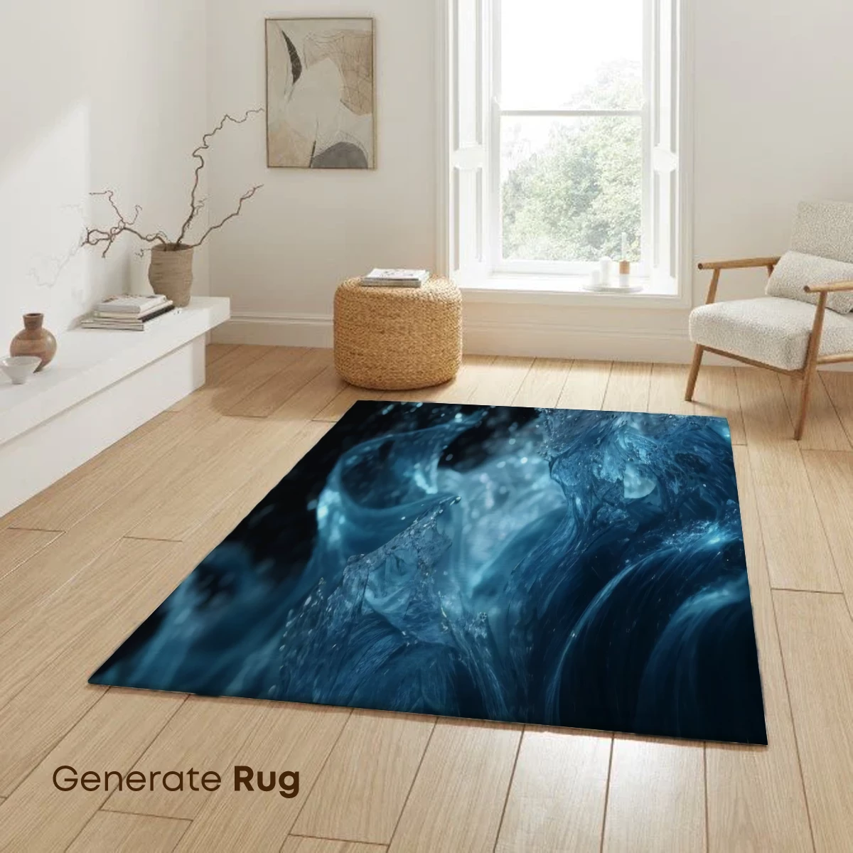 Ethereal Blue Whispers: A Dance of Liquid Shadows - Image 6