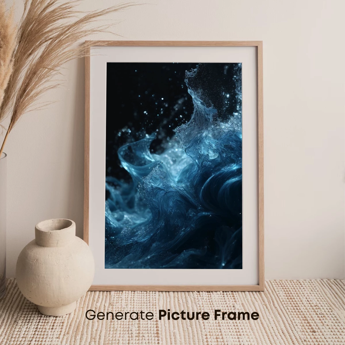 Ethereal Blue Whispers: A Dance of Liquid Shadows - Image 7