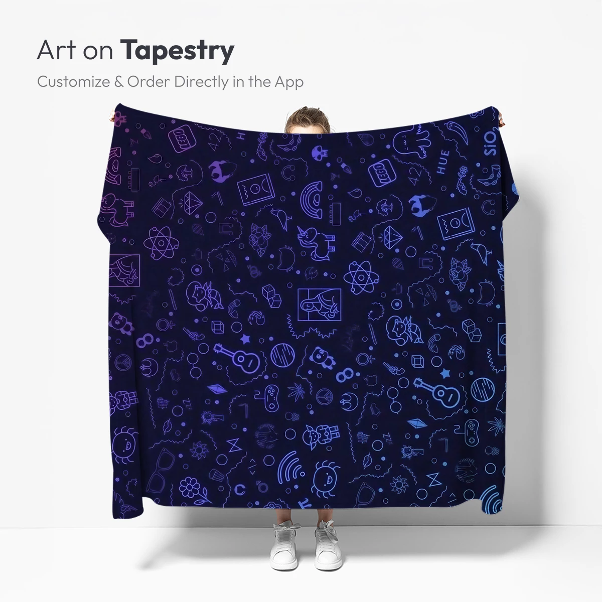 Neon Doodle Universe: A Vibrant Digital Tapestry - Image 5