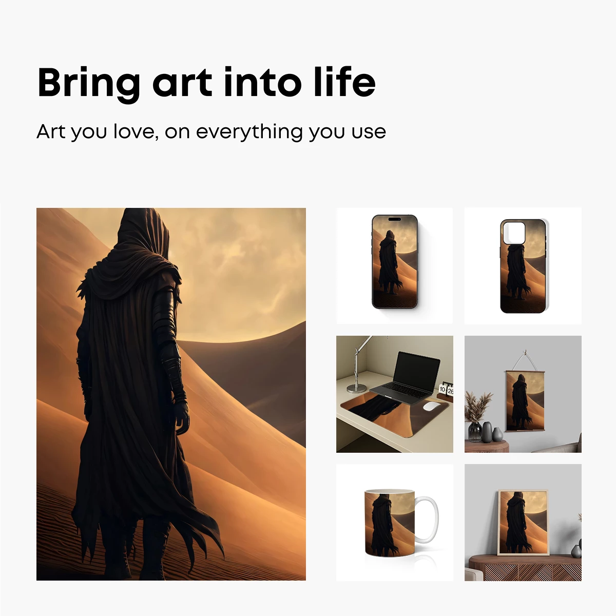 Desert Wanderer: Cloaked in Solitude - Image 2