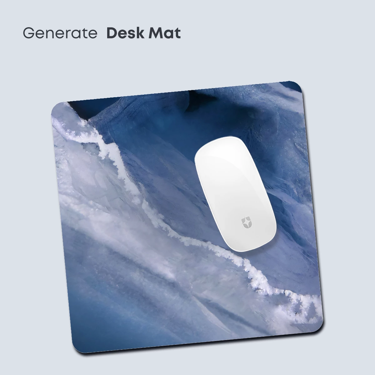 Frozen Abyss: Ice Sculpture in Midnight Blue - Image 4