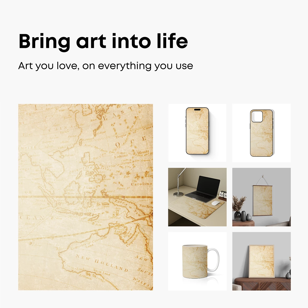 Antique Map of New Holland: Nostalgic Cartography - Image 2