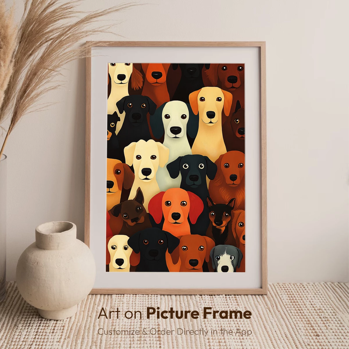 Canine Symphony: A Colorful Pack Gathering - Image 7