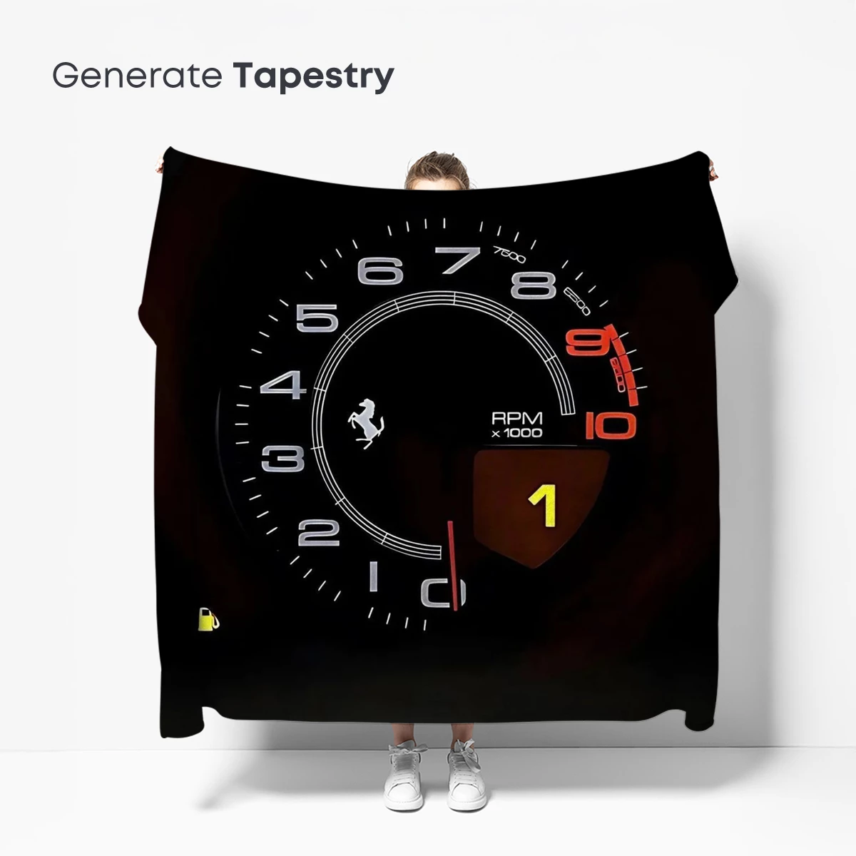 Ferrari Tachometer Glow: Speed in Shadows - Image 5
