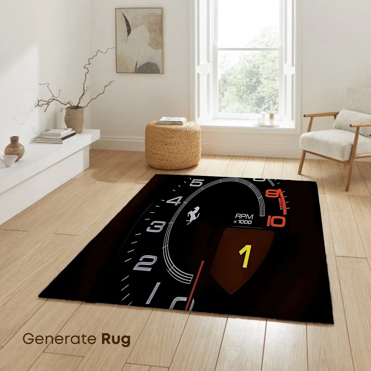 Ferrari Tachometer Glow: Speed in Shadows - Image 6