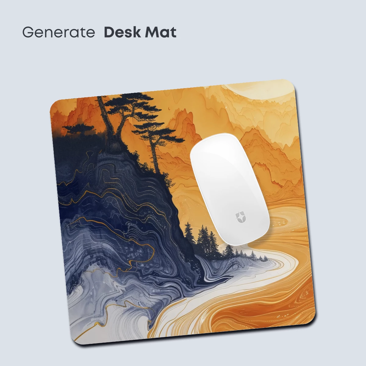 Ethereal Cliffs and Golden Swirls: A Modern Ink Odyssey - Image 4