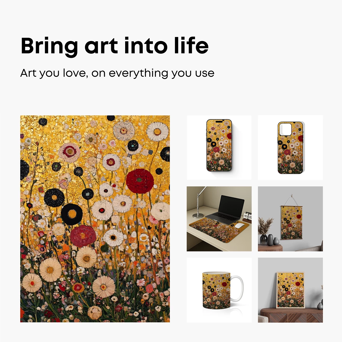 Golden Meadow of Daisies: A Vibrant Floral Symphony