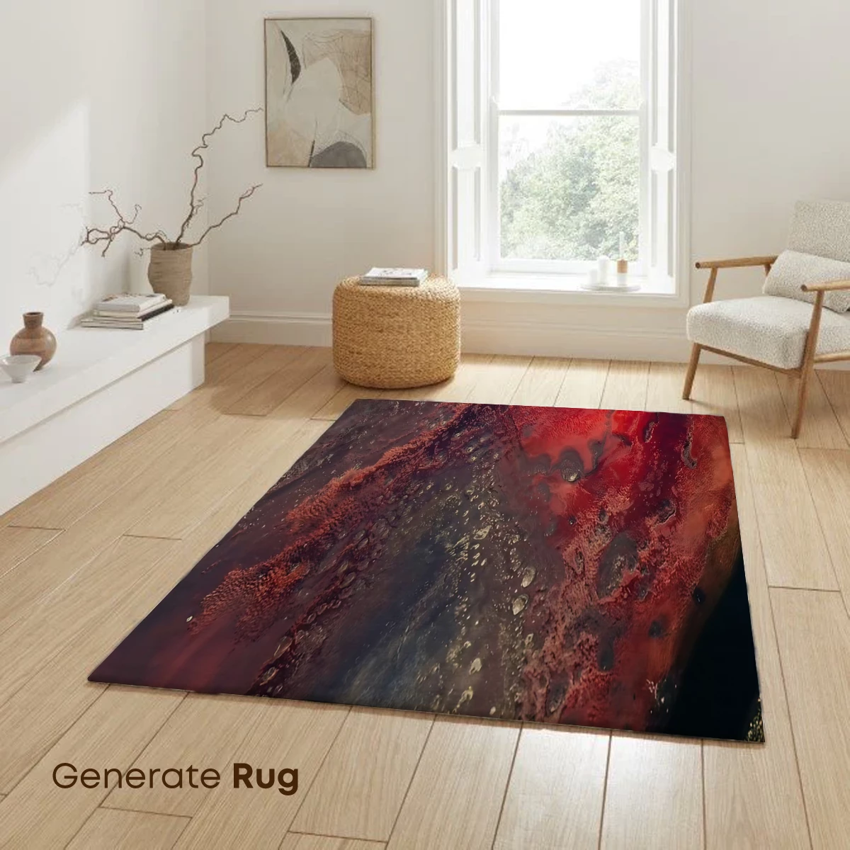 Crimson Cosmic Canvas: A Mars-Inspired Odyssey - Image 6