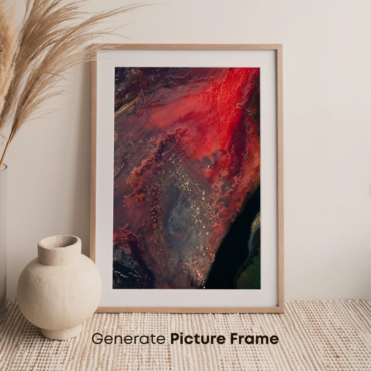 Crimson Cosmic Canvas: A Mars-Inspired Odyssey - Image 7