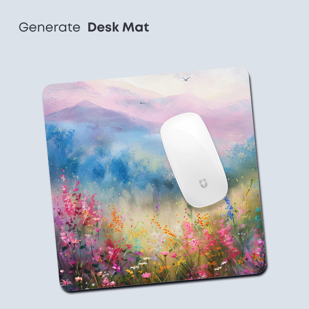 Enchanted Floral Dawn: A Painterly Symphony of Wildflowers and Mist - Image 4