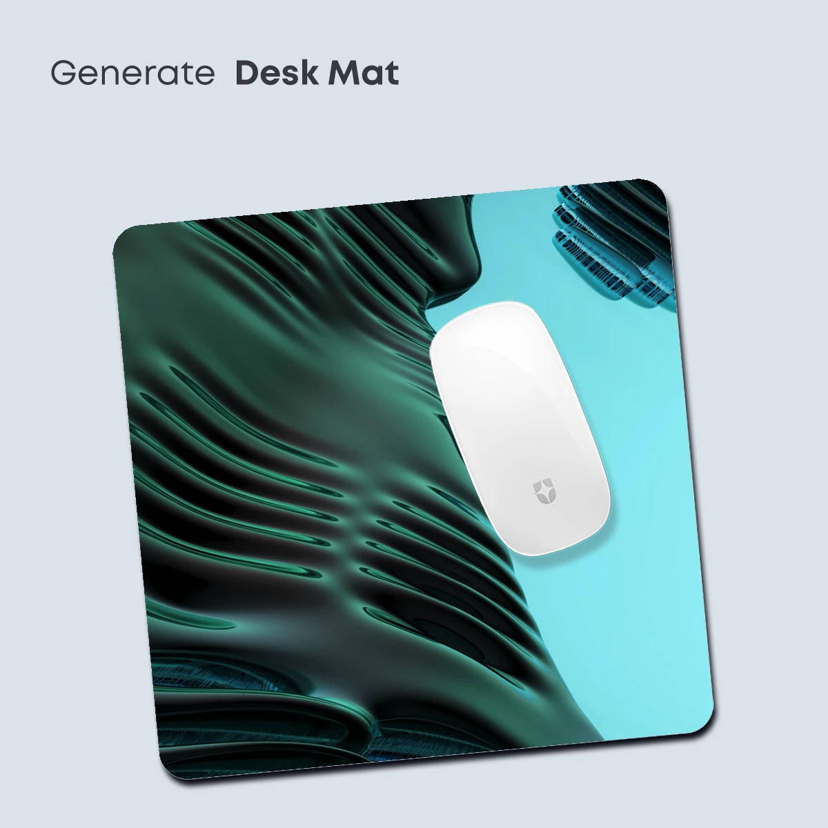 Fluid Sculpture in Teal: Abstract Waves of Form - Image 4