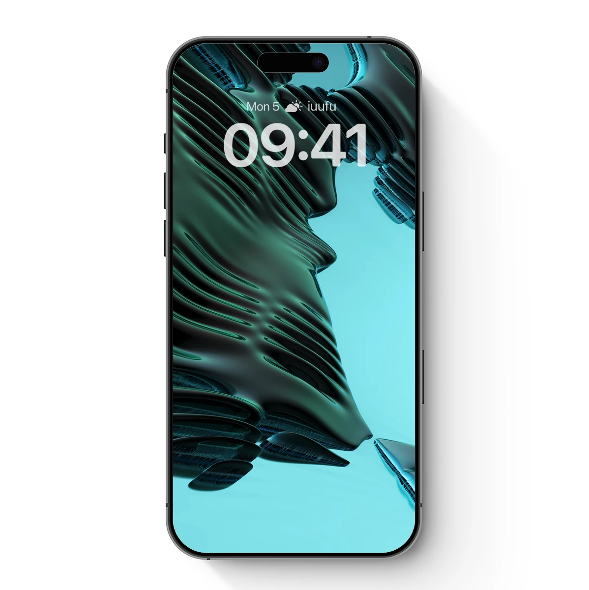 Fluid Sculpture in Teal: Abstract Waves of Form