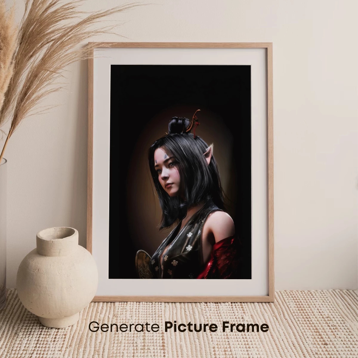 Elven Warrior in Twilight: A Fantasy Portrait - Image 7
