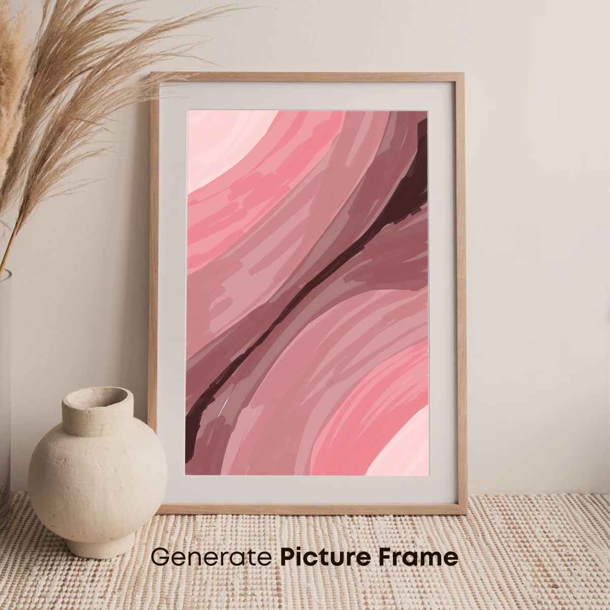 Abstract Pink Swirls: Modern Art Elegance - Image 7
