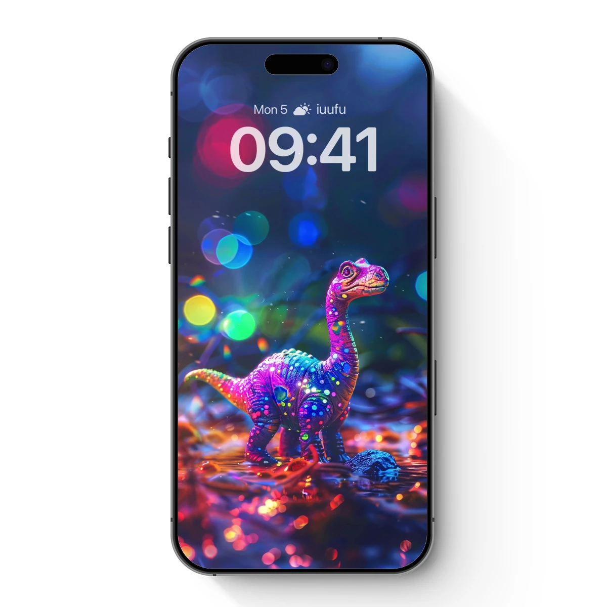 Neon Dino Dream: Vibrant Fantasy in Water