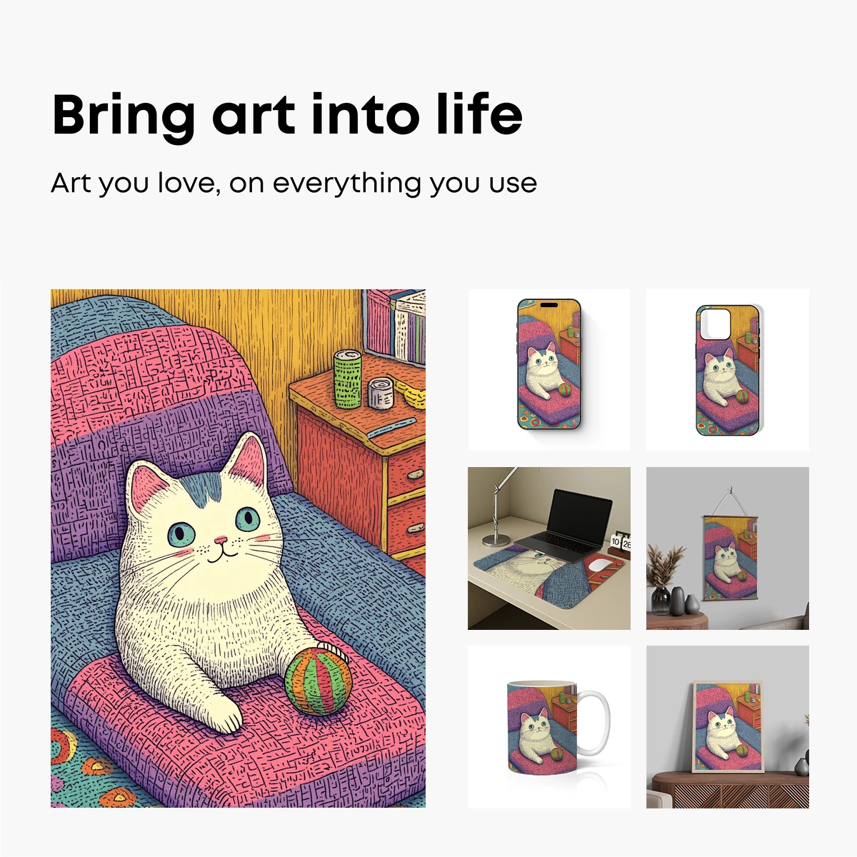 Cozy Cat in a Whimsical Room - Image 2