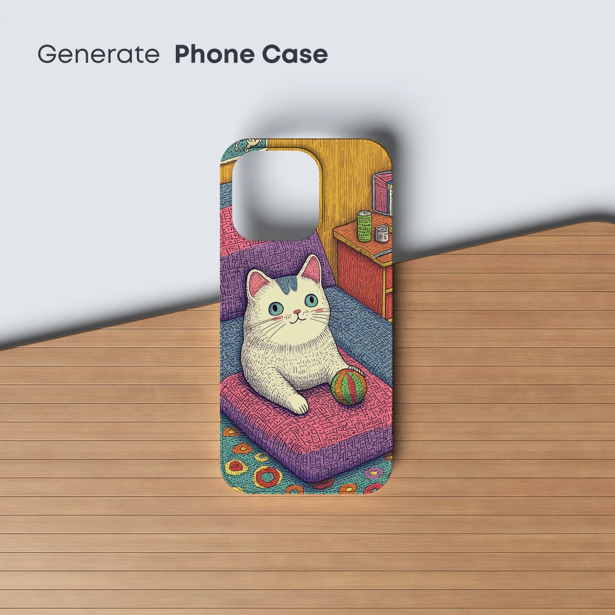 Cozy Cat in a Whimsical Room - Image 3