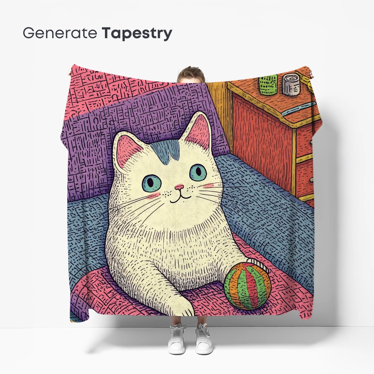 Cozy Cat in a Whimsical Room - Image 5